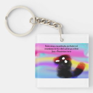 jesus rejoice  key ring