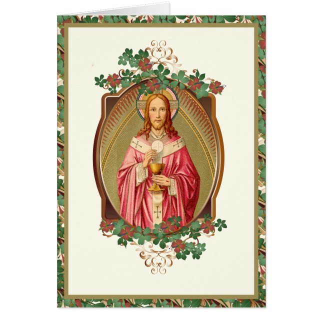 Jesus Religious Christian Floral Vintage  (Front)