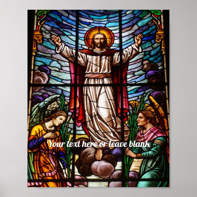 Jesus/Religious wall art - editable text Poster (Front)