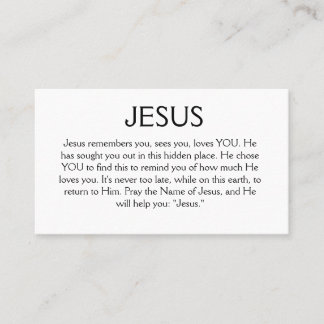 Jesus Remembers You Card