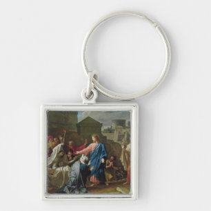 Jesus Resurrecting the Son of the Widow of Naim Key Ring
