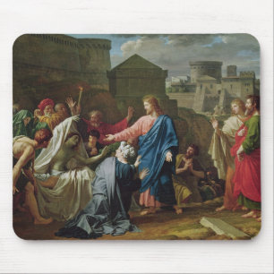 Jesus Resurrecting the Son of the Widow of Naim Mouse Pad