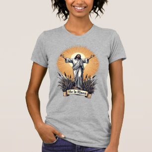 Jesus Resurrection Vintage Engraving Faith Shirt (