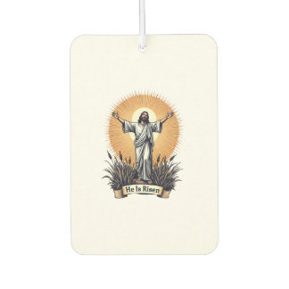 Jesus Resurrection Vintage Engraving Faith Shirt ( Car Air Freshener
