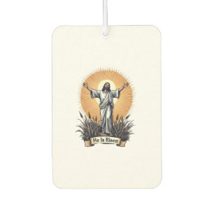 Jesus Resurrection Vintage Engraving Faith Shirt ( Car Air Freshener