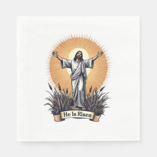 Jesus Resurrection Vintage Engraving Faith Shirt ( Napkin