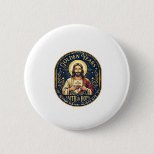 Jesus Retirement Vintage Shirt Christian 6 Cm Round Badge