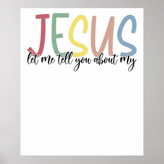 jesus, retro, vintage poster (Front)
