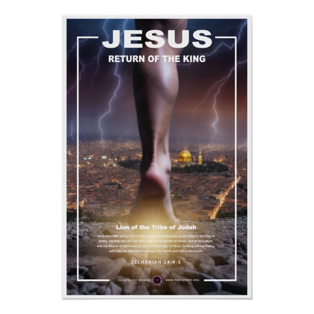 Jesus - Return Foot on Mt. of Olives Poster (Front)
