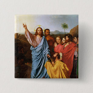 Jesus Returning the Keys to St. Peter, 1820 15 Cm Square Badge