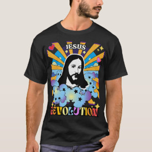 Jesus-Revolution Bible Verse Christian Church Retr T-Shirt