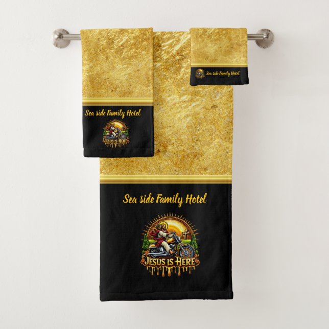Jesus Rides Forward Bringing Eternal Hope (B) Bath Towel Set (Insitu)