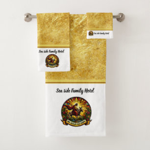 Jesus Riding Donkey Radiates Eternal Hope Bath Towel Set