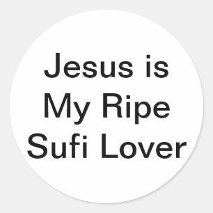 Jesus Ripe Sufi Lover Jeff Hankamer Artjunkhaus Classic Round Sticker
