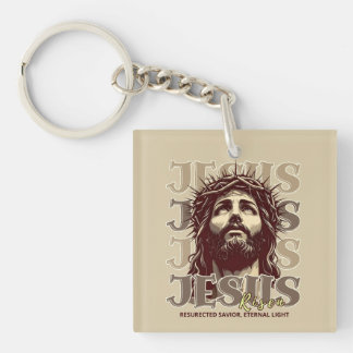 Jesus Risen - Jesus Christ Artistic Key Ring