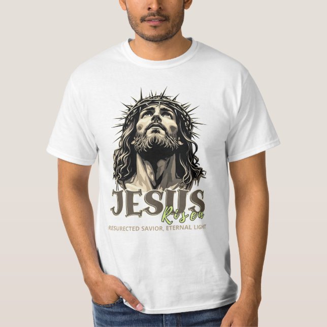 Jesus Risen - Jesus Christ Artistic  T-Shirt (Front)