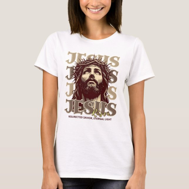 Jesus Risen - Jesus Christ Artistic  T-Shirt (Front)