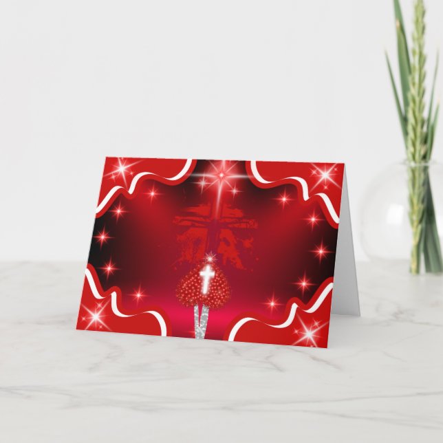 Jesus Risen Saviour Greeting Card (Front)