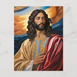 *~* Jesus Robe  Planet  Universe Earth AP50 Cosmos Postcard
