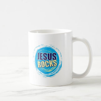 Jesus Rocks 7 Blue & Yellow Coffee Mug