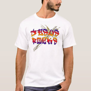 Jesus Rocks Christian T-Shirt