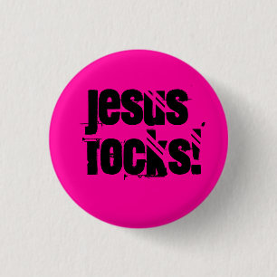 Jesus Rocks! - Customised 3 Cm Round Badge