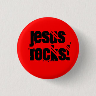 Jesus Rocks! - Customised - Custom... - Customised 3 Cm Round Badge