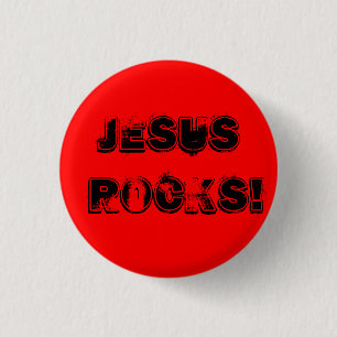 Jesus Rocks! - Customised - Custom... - Customised 3 Cm Round Badge