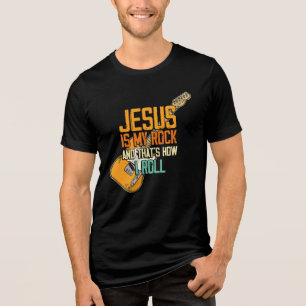 Jesus Rocks: Faith and Music United Tri-Blend Shirt