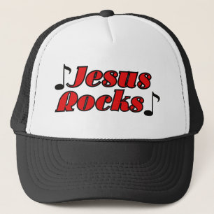 Jesus Rocks Faith Inspired Spiritual Coolness Trucker Hat