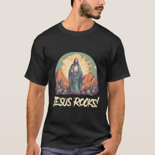 Jesus Rocks Musician Rocker Christ T-Shirt