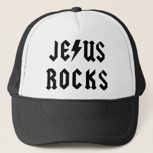 Jesus Rocks Trucker Hat