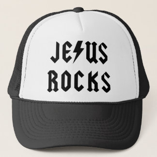 Jesus Rocks Trucker Hat