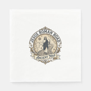 Jesus Roman Road Ancient Map Jesus Roman Road Anci Napkin