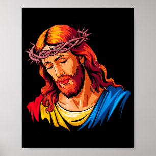 Jesus Rtrait Art Christian Religious Poster