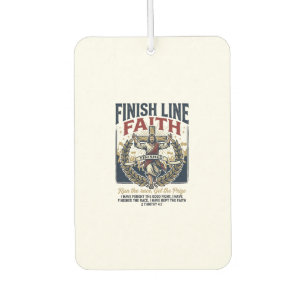 Jesus Running Marathon Vintage Shirt Christian Gra Car Air Freshener