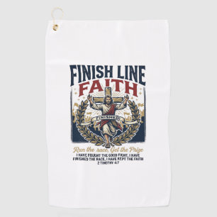 Jesus Running Marathon Vintage Shirt Christian Gra Golf Towel