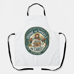 Jesus RV Camper Life Vintage Shirt Christian Graph Apron