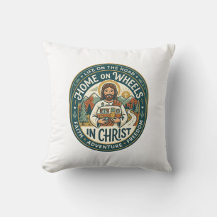 Jesus RV Camper Life Vintage Shirt Christian Graph Cushion