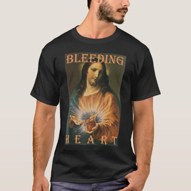 JESUS SACRED BLEEDING HEART T-Shirt (Front)