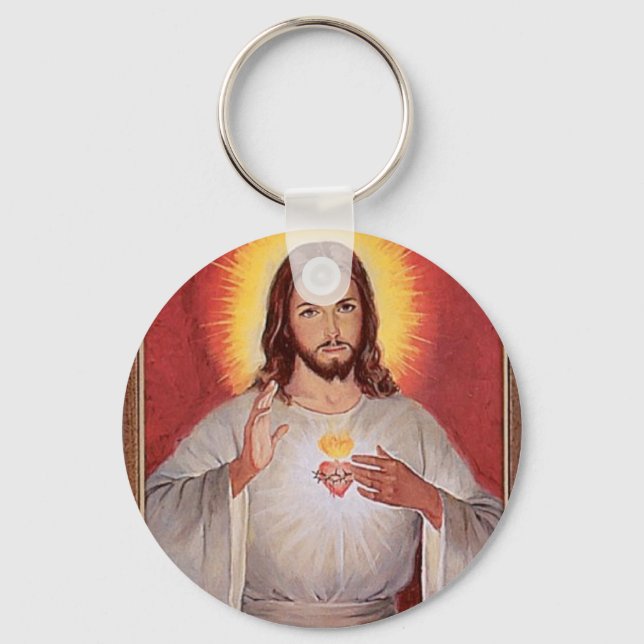 Jesus sacred heart key ring (Front)