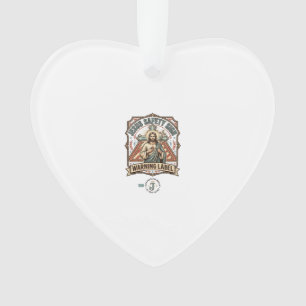 Jesus Safety Sign Warning Label Jesus Safety Sign Ornament