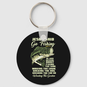 Jesus Said Go Fishing Fish Story Bible Angling Bys Key Ring