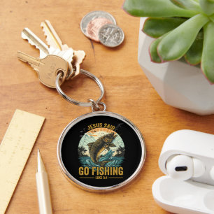 Jesus Said Go Fishing Luke 5 4 Key Ring