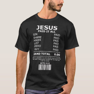Jesus Salvation Forgiveness Cross Christian Gift   T-Shirt