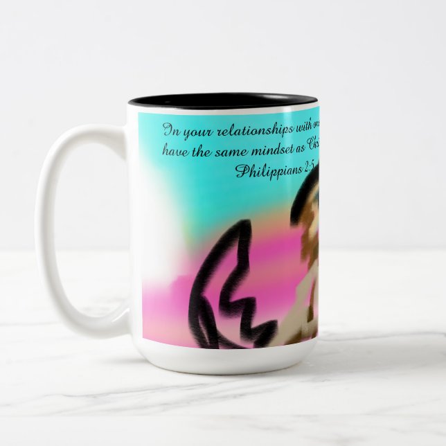 jesus same Two-Tone coffee mug (Left)