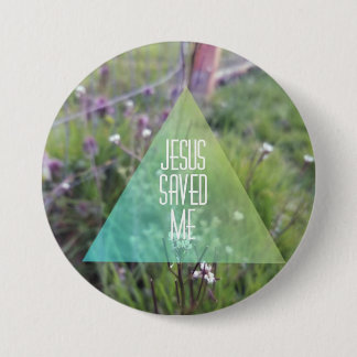 JESUS SAVED botton 7.5 Cm Round Badge