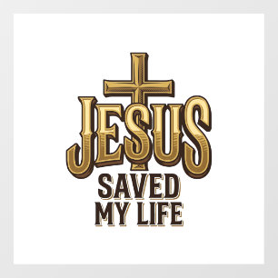 Jesus Saved My Life Cross Vintage