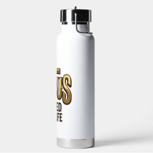 Jesus Saved My Life Cross Vintage Water Bottle