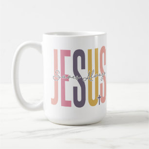 Jesus saves always coffee mug